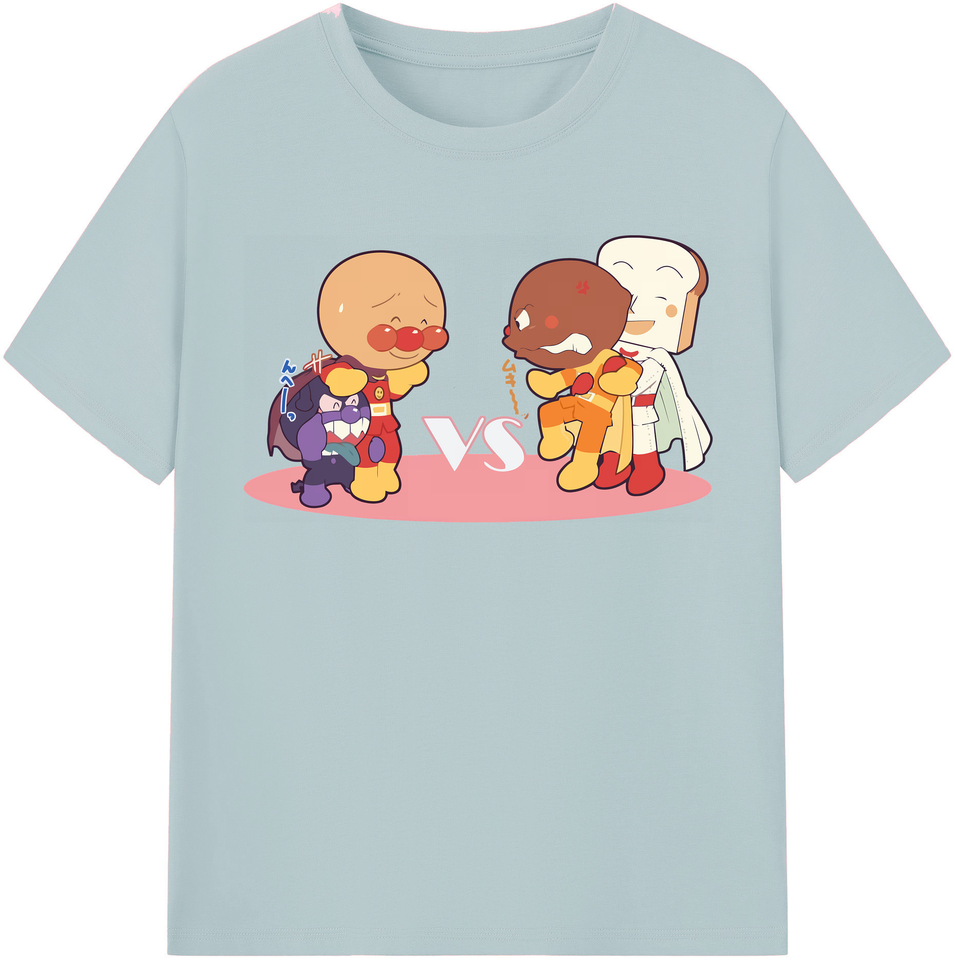 （画像用） アンパンマン Anpanman 綿100％半袖Tシャツ（フロントプリント）